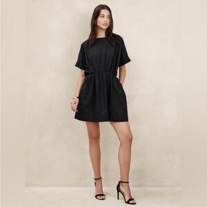 Banana Republic Poplin Black Dress Size M